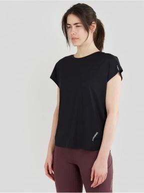 Fundango Hanabi T-shirt női rövid ujjú sport póló fekete színben 1