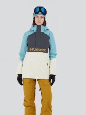 Fundango Birch ECO Logo Anorak női síkabát világoskék színben 1
