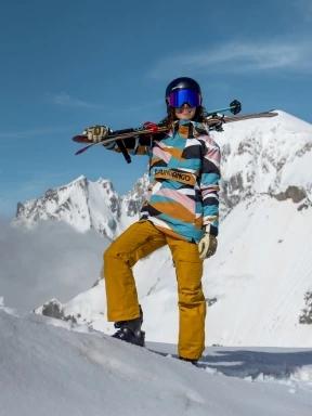 Fundango Sakura ECO Bib Pants női sínadrág sárga színben 1