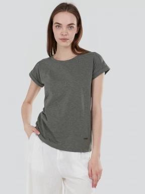 Fundango Amira T-shirt női rövid ujjú póló oliva színben 1