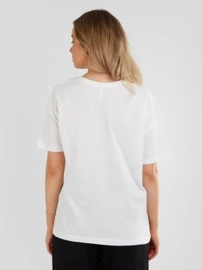 Fundango Nissa T-shirt női rövid ujjú póló fehér színben 3