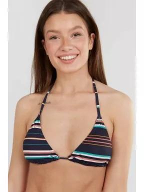 Fundango Innisfil Triangle Top női bikini felső sötétkék színben 1