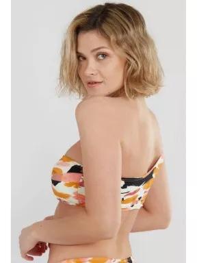 Fundango Madison One Shoulder Top női bikini felső rózsaszín színben 3