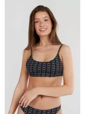 Fundango Moana Bralette Top női bikini felső fekete színben 1
