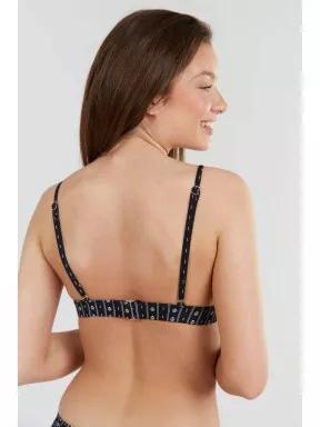 Fundango Moana Bralette Top női bikini felső fekete színben 3