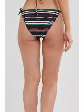 Fundango Innisfil Tie-side Bottoms női bikini alsó sötétkék színben 3
