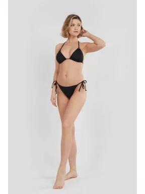 Fundango Innisfil Tie-side Bottoms női bikini alsó fekete színben 3