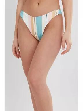 Fundango Madison High Cut Bottoms női bikini alsó fehér színben 1