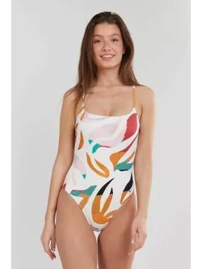 Fundango Lorida Classic Suit női fürdőruha fehér színben 1