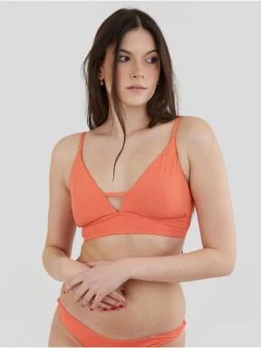 Fundango Sahara V-neck Cami Top női bikini felső magenta színben 1