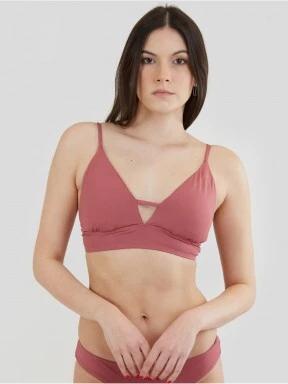 Fundango Sahara V-neck Cami Top női bikini felső magenta színben 1