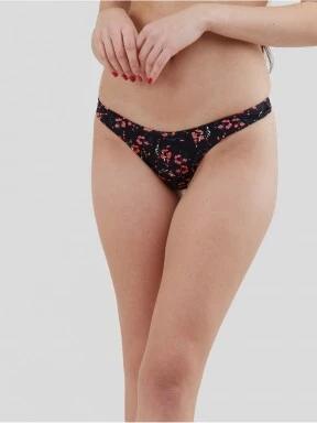 Fundango Madison High Cut Bottoms női bikini alsó fekete színben 1