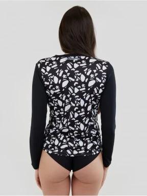 Fundango Loren Long Sleeve Rashguard női hosszú ujjú lycra fekete színben 3