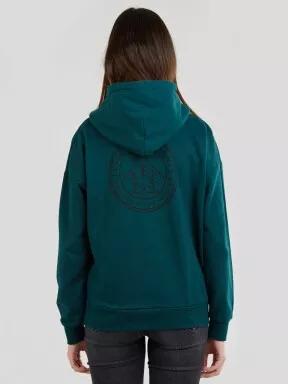 Fundango Haley Hooded Sweatshirt női kapucnis pulóver zöld színben 3