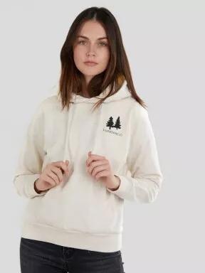 Fundango Haley Hooded Sweatshirt női kapucnis pulóver fehér színben 1