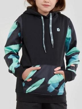 Fundango MYSTIC junior Tech pullover kapucnis pulóver fekete színben 1