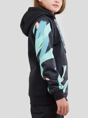 Fundango MYSTIC junior Tech pullover kapucnis pulóver fekete színben 3