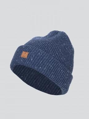 Fundango Owen Beanie kötött sapka kék színben 1
