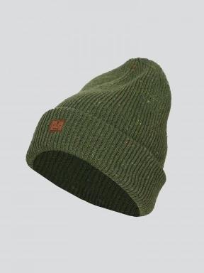 Fundango Owen Beanie kötött sapka oliva színben 1