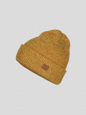 Fundango Owen Beanie férfi kötött sapka sárga színben 1