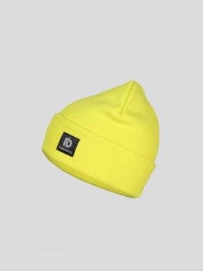 Fundango Nahu Beanie kötött sapka sárga színben 1