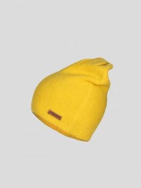 Fundango NARA Beanie női kötött sapka sárga színben 1
