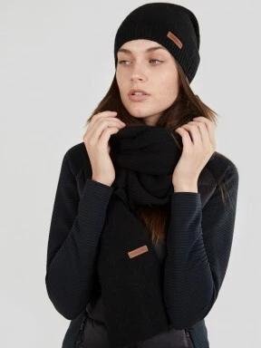 Fundango NARA Beanie női kötött sapka fekete színben 3