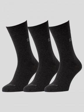 Fundango Basic 3-pack zokni szürke színben 1