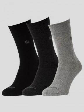 Fundango Basic 3-pack zokni szürke színben 1