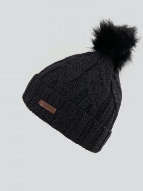 Fundango Renna Beanie női bojtos sapka fekete színben 1