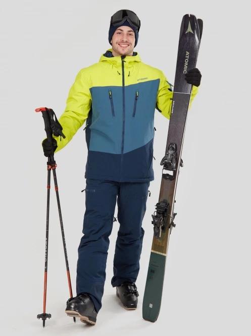 Fundango Teak Pants férfi sínadrág kék színben 4