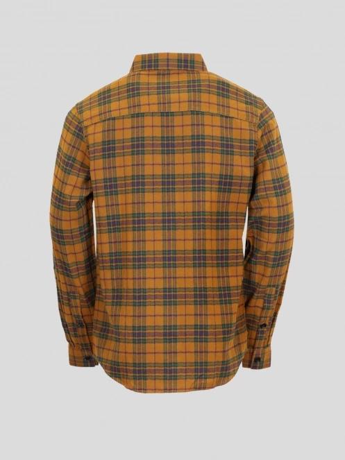 Fundango Harris Shirt férfi hosszú ujjú ing barna színben 9