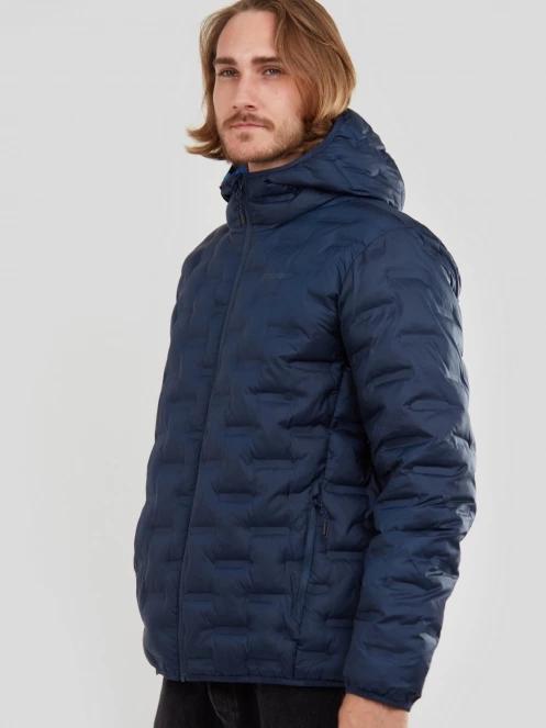 Fundango Smoke Hooded Jacket utcai kabát kék színben 2