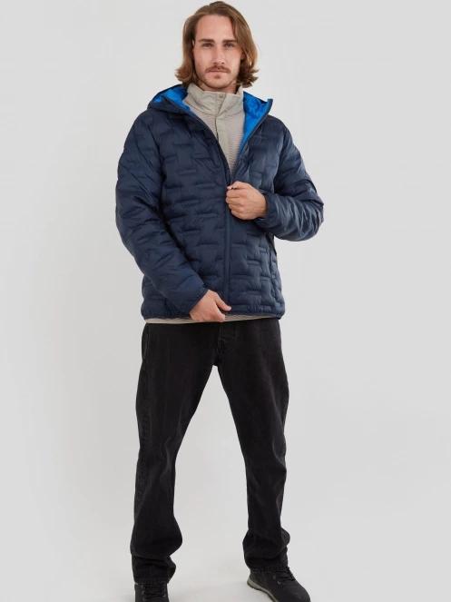 Fundango Smoke Hooded Jacket utcai kabát kék színben 4