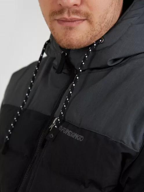 Fundango Passat Padded Jacket férfi utcai kabát szürke színben 5