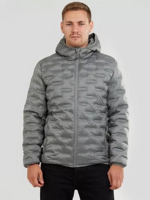 Fundango Smoke Hooded Jacket férfi utcai kabát szürke színben 2