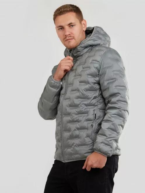 Fundango Smoke Hooded Jacket férfi utcai kabát szürke színben 4