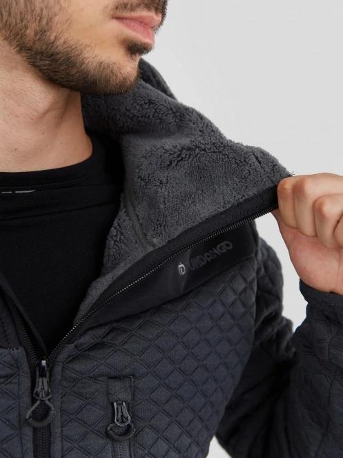 Fundango Ashford Insulated Fleece Jacket férfi polár pulóver fekete színben 7