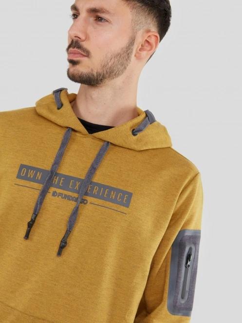 Fundango Force Tech Pullover férfi pulóver barna színben 6