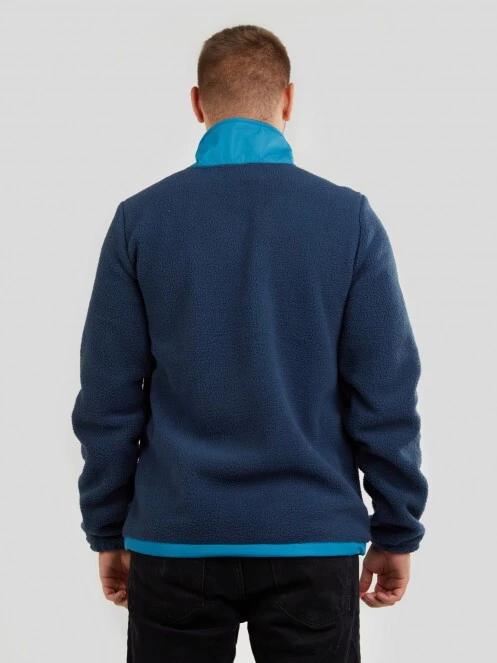Fundango Haven Hybrid Jacket férfi polár pulóver kék színben 3
