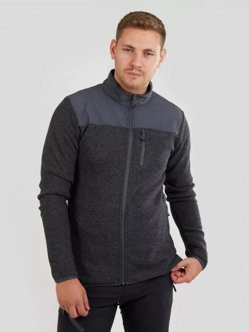 Fundango FLAME Hybrid jacket férfi polár pulóver szürke színben 2