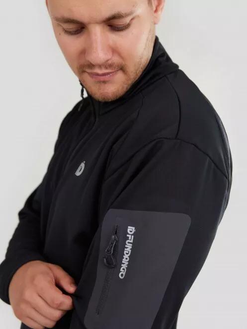 Fundango Rauris Midlayer M férfi polár pulóver fekete színben 4