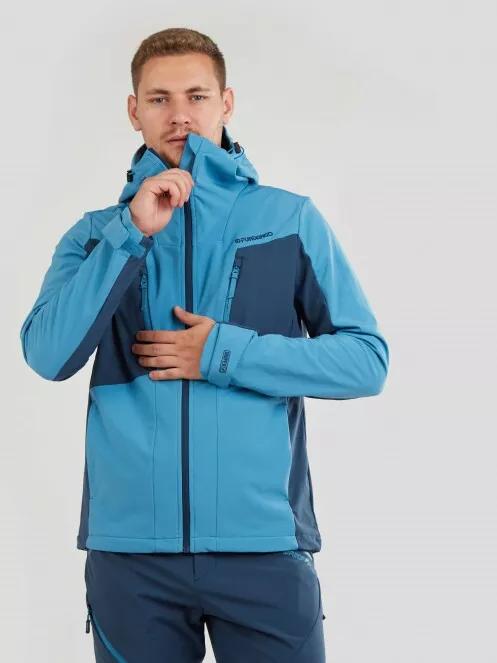 Fundango Rauris Softshell Jacket M férfi softshell kabát világoskék színben 4