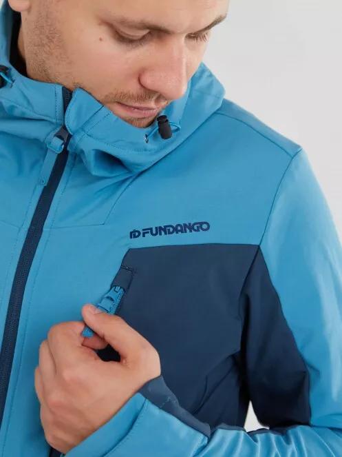Fundango Rauris Softshell Jacket M férfi softshell kabát világoskék színben 5