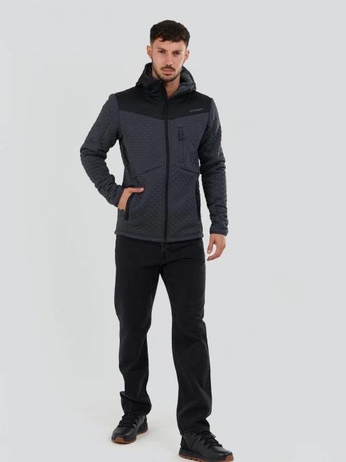 Fundango Ashford Insulated Fleece Jacket férfi polár pulóver szürke színben 4