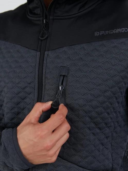 Fundango Ashford Insulated Fleece Jacket férfi polár pulóver szürke színben 6