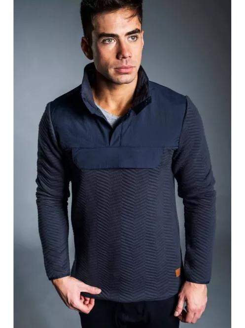 Fundango VERTIGO Pullover férfi pulóver sötétkék színben 2