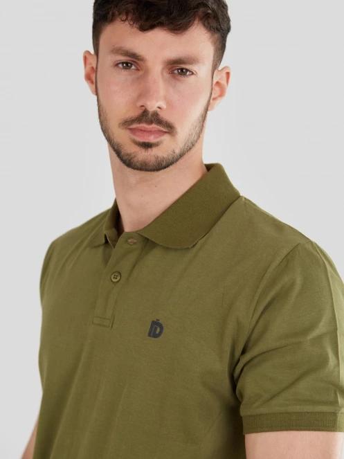 Fundango Incognito Mono Poloshirt férfi galléros póló oliva színben 5