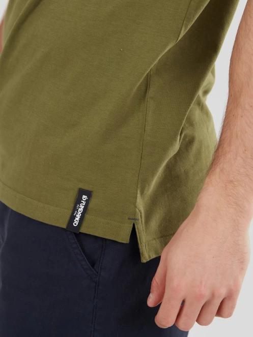 Fundango Incognito Mono Poloshirt férfi galléros póló oliva színben 6