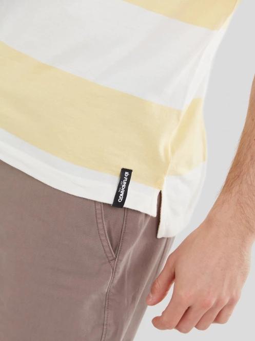 Fundango Incognito Stripe Poloshirt férfi galléros póló sárga színben 6